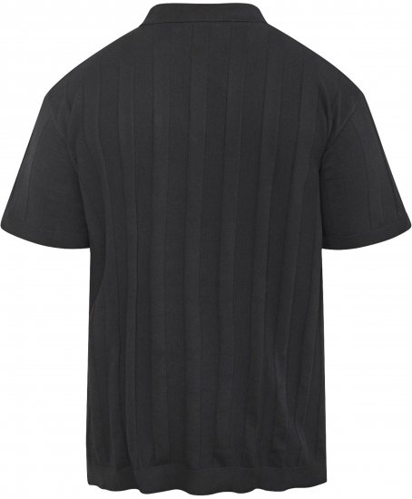 North Latitude 61329 Pletená Polokošile S Krátkým Rukávem Černá - Polokošile - Polokošile 2XL-8XL - Trička s límečkem 2XL-8XL