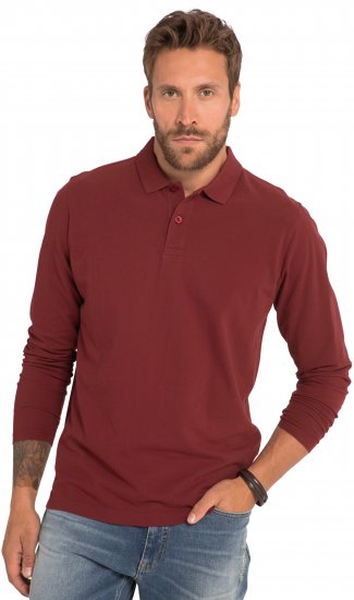 JP1880 Polo Shirt Long Sleeve Piqué Red - Polokošile - Polokošile 2XL-8XL - Trička s límečkem 2XL-8XL