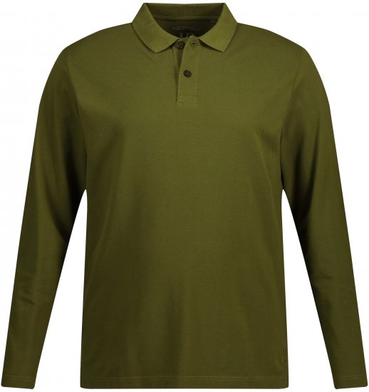 JP1880 Polo Shirt Basic Long Sleeve Pique Moss Green - Polokošile - Polokošile 2XL-8XL - Trička s límečkem 2XL-8XL