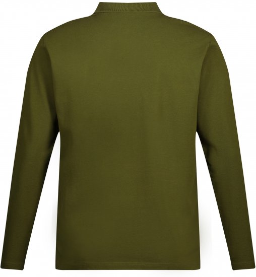JP1880 Polo Shirt Basic Long Sleeve Pique Moss Green - Polokošile - Polokošile 2XL-8XL - Trička s límečkem 2XL-8XL