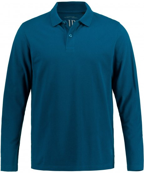 JP1880 Polo Shirt Long Sleeve Pique Blue - Polokošile - Polokošile 2XL-8XL - Trička s límečkem 2XL-8XL