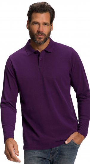 JP1880 Polo Shirt Long Sleeve Pique Purple - Polokošile - Polokošile 2XL-8XL - Trička s límečkem 2XL-8XL