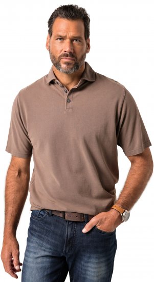 JP1880 Polo Shirt Short Sleeve Pique Vintage Brown - Polokošile - Polokošile 2XL-8XL - Trička s límečkem 2XL-8XL