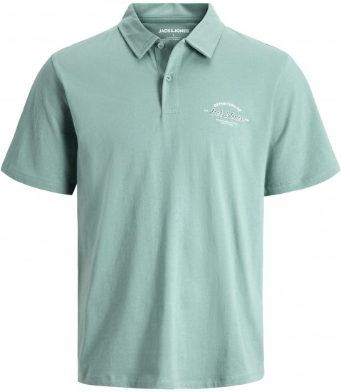 Jack & Jones Brandon Short Sleeve Polo Turquoise - Polokošile - Polokošile 2XL-8XL - Trička s límečkem 2XL-8XL