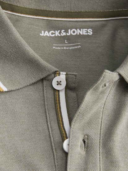 Jack & Jones Blaze Short Sleeve Polo Grey - Polokošile - Polokošile 2XL-8XL - Trička s límečkem 2XL-8XL