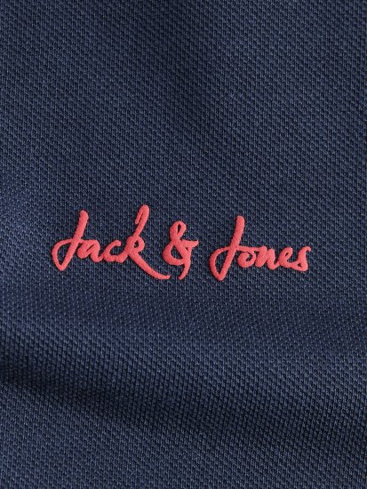 Jack & Jones Blaze Short Sleeve Polo Navy - Polokošile - Polokošile 2XL-8XL - Trička s límečkem 2XL-8XL