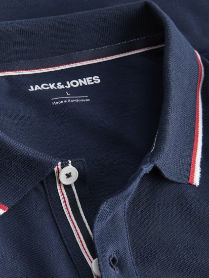Jack & Jones Blaze Short Sleeve Polo Navy - Polokošile - Polokošile 2XL-8XL - Trička s límečkem 2XL-8XL
