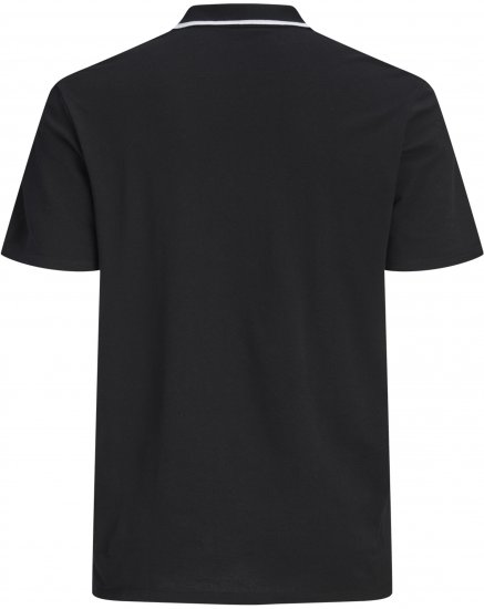 Jack & Jones Blaze Short Sleeve Polo Black - Polokošile - Polokošile 2XL-8XL - Trička s límečkem 2XL-8XL