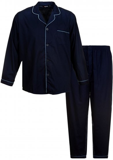 Espionage PJ057A Traditional Pyjama Navy - Spodní prádlo - Spodní Prádlo Nadměrné Velikosti 2XL-8XL