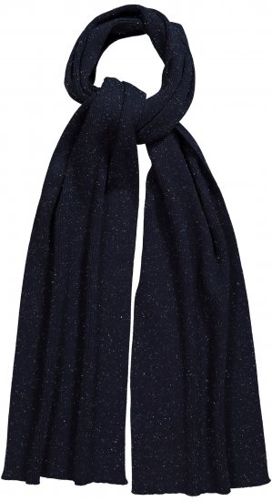 Ulla Popken Textured Speckled Scarf Navy - Doplňky - 