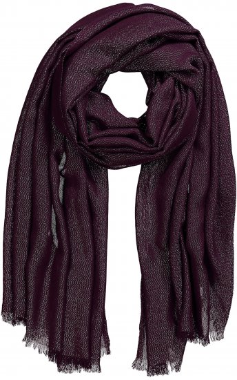 Ulla Popken Metallic Shimmer Scarf Red - Doplňky - 