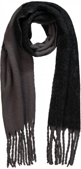 Ulla Popken Fringed Edge Boucle Scarf Green - Doplňky - 