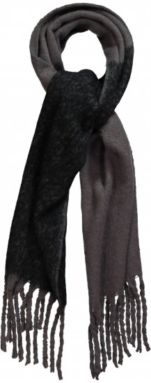 Ulla Popken Fringed Edge Boucle Scarf Green - Doplňky - 
