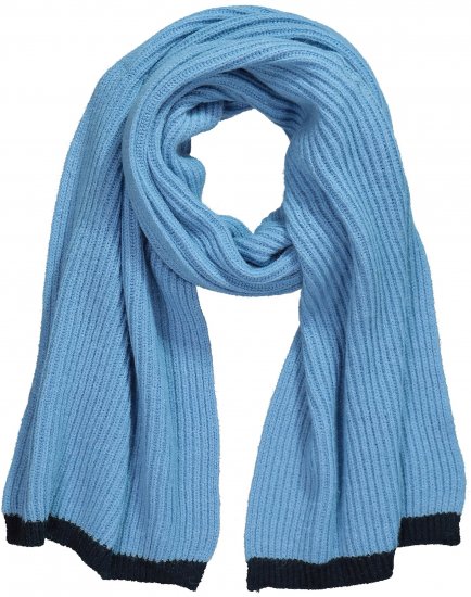 Ulla Popken Two Tone Knit Scarf Light Cornflower - Doplňky - 