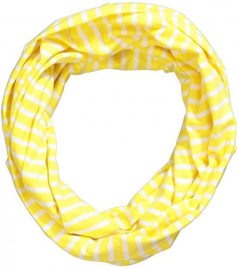 Ulla Popken Striped Infinity Scarf Lemon Yellow - Doplňky - 