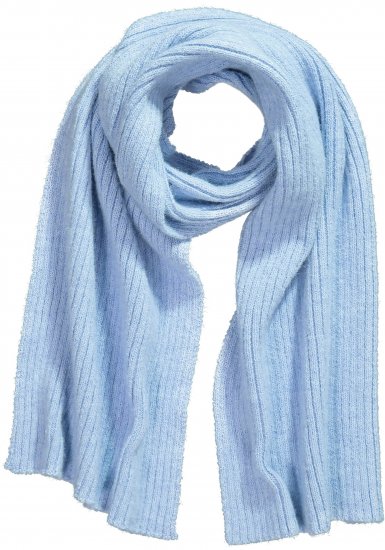 Ulla Popken Ribbed Knit Scarf Blue - Doplňky - 