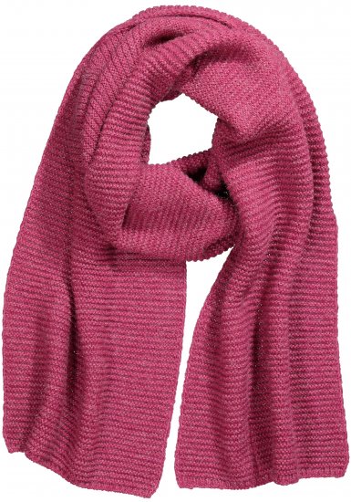 Ulla Popken Garter Stitch Knit Scarf Pink - Doplňky - 