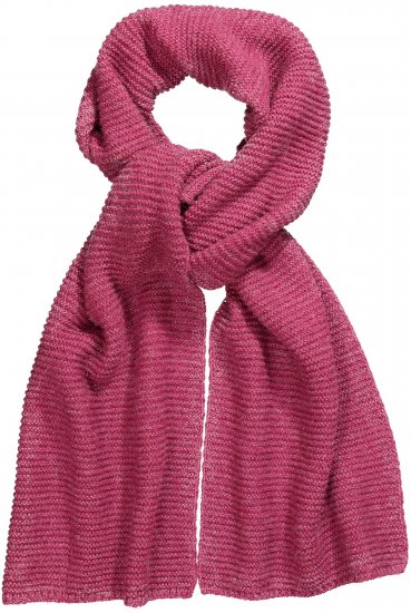 Ulla Popken Garter Stitch Knit Scarf Pink - Doplňky - 