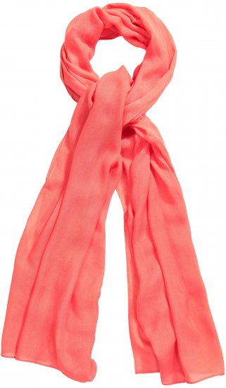Ulla Popken Lightweight Scarf Coral Pink - Doplňky - 