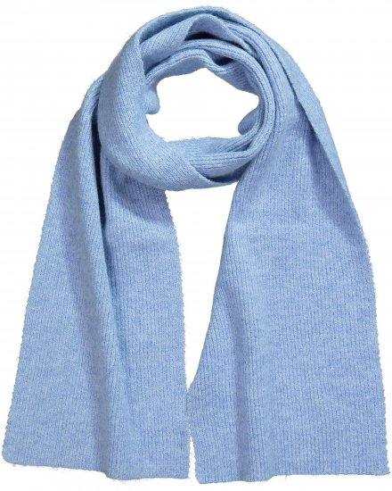 Ulla Popken Ribbed Knit Scarf Blue - Doplňky - 