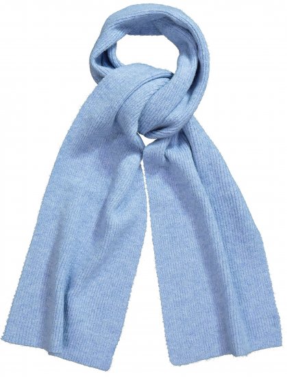 Ulla Popken Ribbed Knit Scarf Blue - Doplňky - 