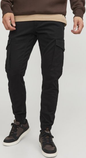 Jack & Jones Paul Flake Cargo Pants Black - Džíny & kalhoty - Džíny a Kalhoty - W40-W70