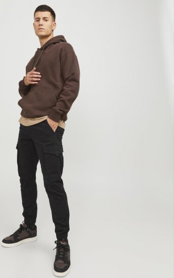 Jack & Jones Paul Flake Cargo Pants Black - Džíny & kalhoty - Džíny a Kalhoty - W40-W70