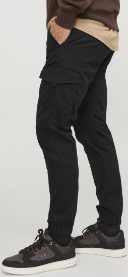 Jack & Jones Paul Flake Cargo Pants Black - Džíny & kalhoty - Džíny a Kalhoty - W40-W70