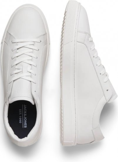 Jack & Jones Radcliffe Leather Sneakers White - Pánská obuv 40-52 - 