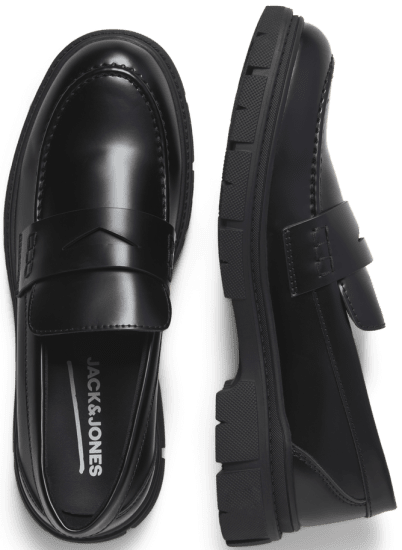 Jack & Jones Baker Loafers Anthracite - Pánská obuv 40-52 - 