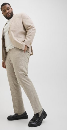 Jack & Jones Riviera Dress pants Beige - Džíny & kalhoty - Džíny a Kalhoty - W40-W70