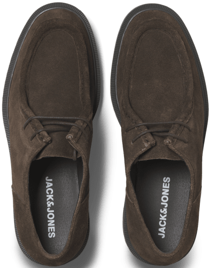 Jack & Jones Austin Suede Moc Brown Stone - Pánská obuv 40-52 - 