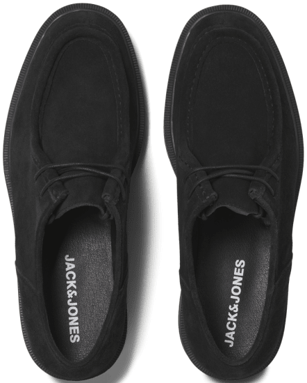 Jack & Jones Austin Suede Moc Black - Pánská obuv 40-52 - 