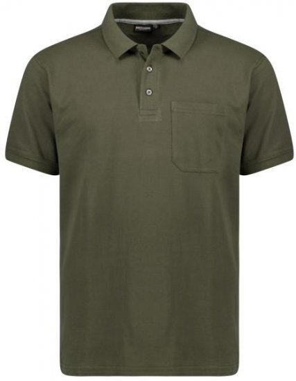 Adamo 139311 Poloshirt RF Olive Green - Polokošile - Polokošile 2XL-8XL - Trička s límečkem 2XL-8XL