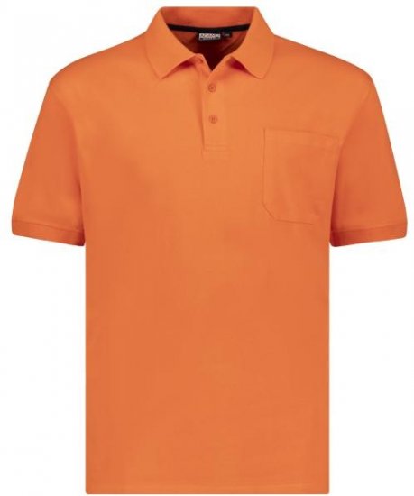 Adamo 139311 Poloshirt RF Dark Orange - Polokošile - Polokošile 2XL-8XL - Trička s límečkem 2XL-8XL