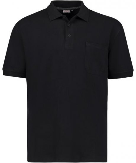 Adamo 139311 Poloshirt RF Black - Polokošile - Polokošile 2XL-8XL - Trička s límečkem 2XL-8XL