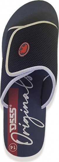 D555 DRAKE Slippers With Velcro Fastening Navy - Pánská obuv 40-52 - 