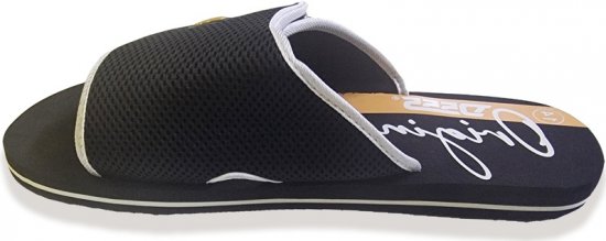 D555 DRAKE Slippers With Velcro Fastening Black - Pánská obuv 40-52 - 