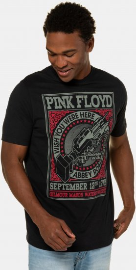 JP1880 Pink Floyd Retro Graphic Comfort Fit Band T-Shirt Black - Trička - Trička nadměrné velikosti - 2XL-14XL
