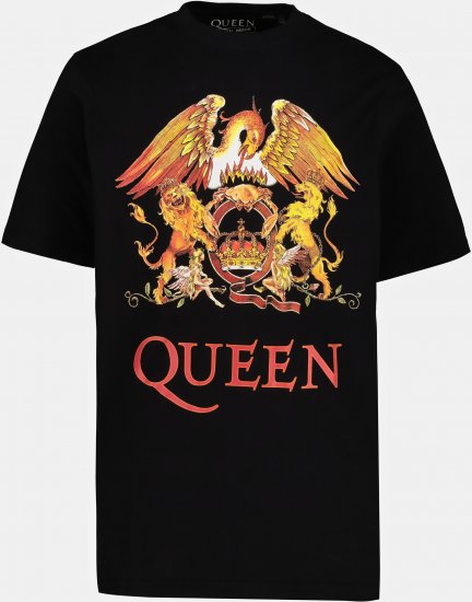 JP1880 Queen Graphic Comfort Fit Band T-Shirt Black - Trička - Trička nadměrné velikosti - 2XL-14XL