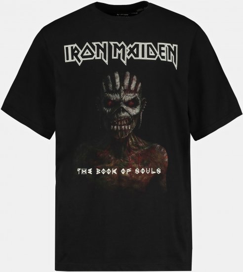 JP1880 Iron Maiden Graphic Band T-Shirt Black - Trička - Trička nadměrné velikosti - 2XL-14XL