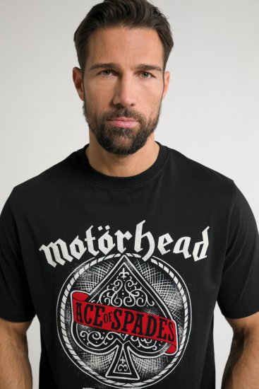 JP1880 Motörhead ACE Graphic Comfort Fit Band T-Shirt Black - Trička - Trička nadměrné velikosti - 2XL-14XL