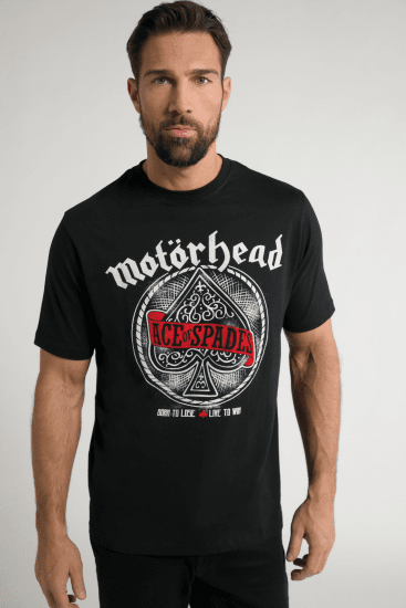 JP1880 Motörhead ACE Graphic Comfort Fit Band T-Shirt Black - Trička - Trička nadměrné velikosti - 2XL-14XL