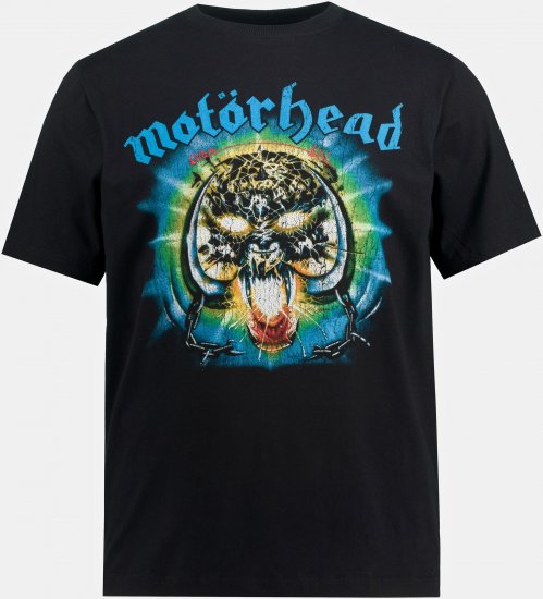 JP1880 Motörhead OVERKILL Theme Graphic Comfort Fit Band T-Shirt Black - Trička - Trička nadměrné velikosti - 2XL-14XL