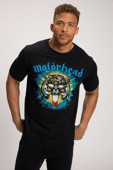 JP1880 Motörhead OVERKILL Theme Graphic Comfort Fit Band T-Shirt Black - Trička - Trička nadměrné velikosti - 2XL-14XL