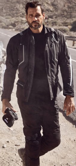 JP1880 Sporty Touring Motorcycle Jacket Black - Motocyklové oblečení v nadměrných velikostech - Motocyklové oblečení ve velkých velikostech pro muže