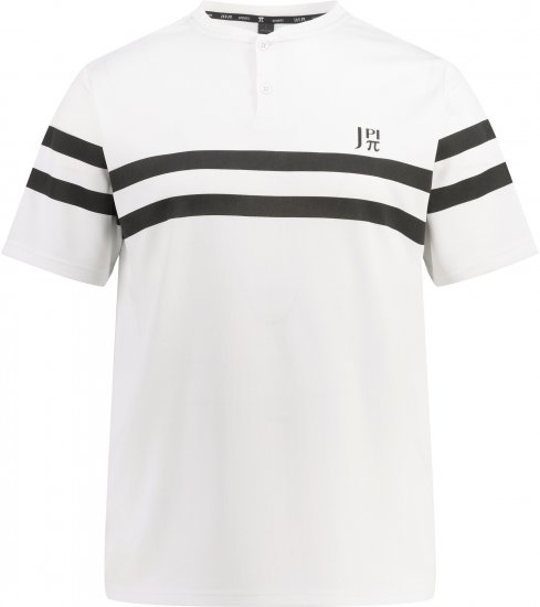  JP1880 Henley Tennis T-Shirt Snow White - Sportovní oblečení - Sportovní Oblečení 2XL-10XL
