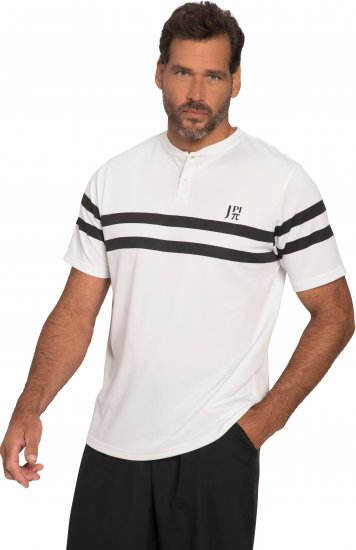  JP1880 Henley Tennis T-Shirt Snow White - Sportovní oblečení - Sportovní Oblečení 2XL-10XL