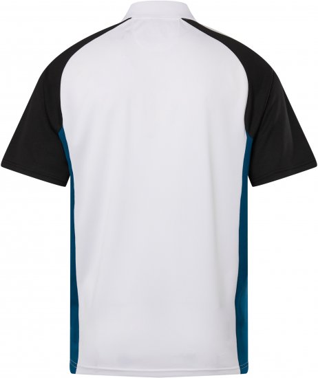 JP1880 FLEXNAMIC® QuickDry Tennis Polo Black-White-Blue - Sportovní oblečení - Sportovní Oblečení 2XL-10XL