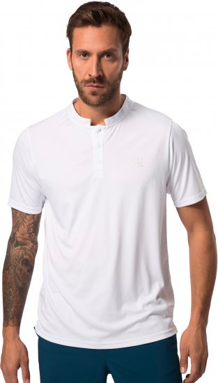 JP1880 Henley QuickDry Tennis T-Shirt Snow White - Sportovní oblečení - Sportovní Oblečení 2XL-10XL